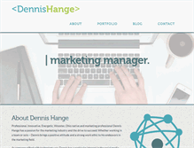 Tablet Screenshot of dennishange.com